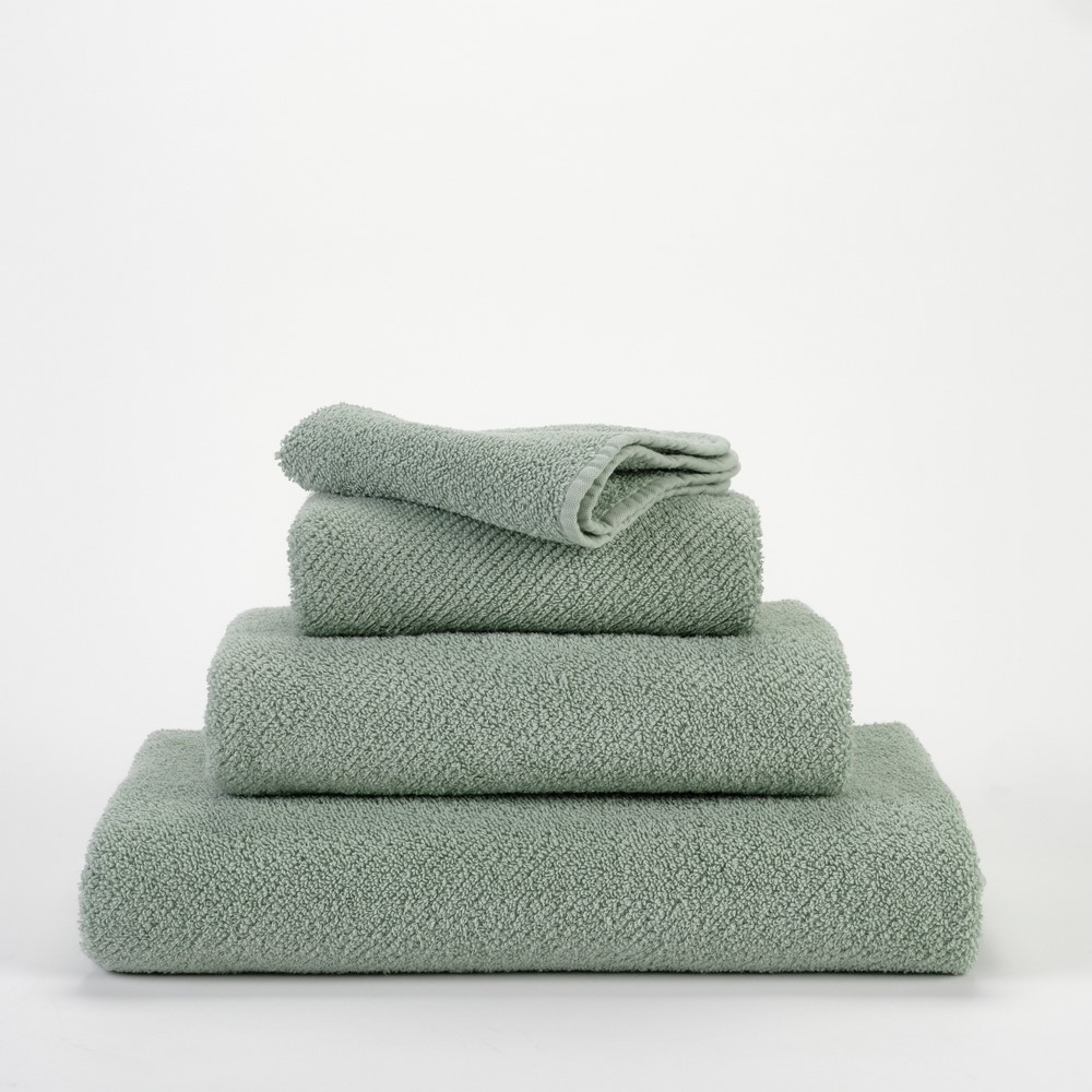 Twill Egyptian Cotton Towels 210 by Designer Abyss & Habidecor in Aqua Blue